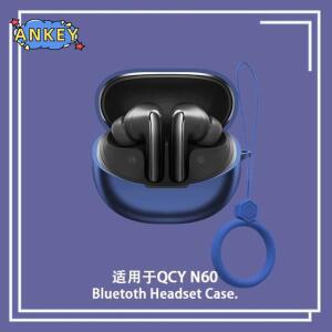 QCY MeloBuds N60 실리콘 케이스  포함 보호 임팩 방지 무선 이어폰 커버 휴대용 링