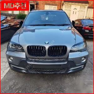 BMW용 헤드라이트 악마 눈썹 눈꺼풀, 2006-2013 바디 키트 액세서리 튜닝, X5 E70 30d 48i M50d 용, 2 개