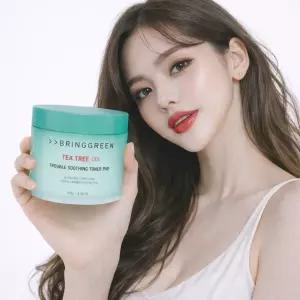 브링그린 티트리 시카 트러블 수딩 토너패드 90매+ 리필 90매
