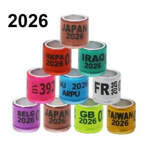 50 피스 2026  디지털 조류 발 반지 비둘기 경주 훈련 도구 식별 용품 알루미늄 플라스틱