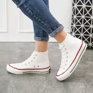 여성 하이탑 스니커즈 단화 운동화 캔버스화 신발