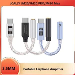 JCALLY JM20 Max 휴대용 코드 증폭기 디지털 오디오 어댑터 C타입 ~ 3.5mm 이어폰 헤드폰 앰프