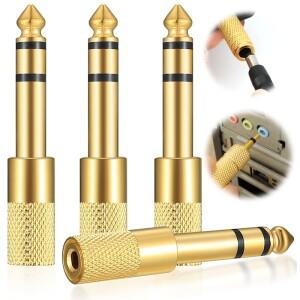 3.5mm 남성 - 여성 비디오 오디오 어댑터 커넥터 (헤드폰 플레이어 기타 앰프용) 컨버터