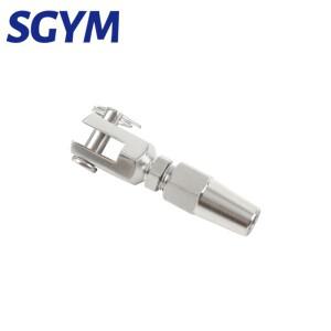 316 스테인레스 스틸 와이어 로프  스웨이지 없는 포크  턱 터미널 케이블  DIY 피팅  고속 설치  해양 등