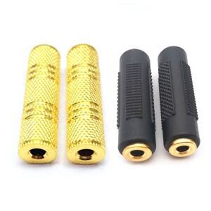 2피스 3.5mm ~ 여성 잭 스테레오 커넥터 커플러 어댑터 MP3 DVD 헤드폰 차량용 AUX 용 오디오 케이블 연장