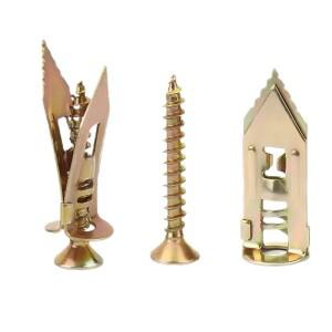 120개 고하중 벽 앵커 확장 볼트 (드라이월 보드용) - 단열 패널용 드릴 없이 망치로 박는 나사 인서트