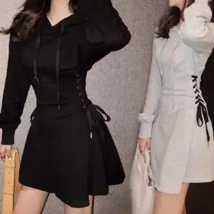 DK-SJ 후드 니트 원피스 롱원피스 봄원피스 WA3AC60