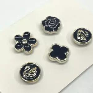 단추브로치 다양한 검정 미니브로치 WFG5WCS