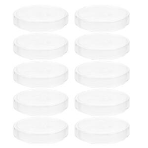 세포 배양 조직 성장 미생물학 실험실 기구 위한 10개 유리 페트리 접시 90mm 재사용 가능한 붕규산 플레이