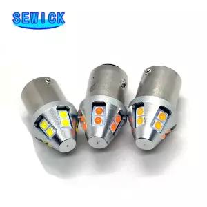 호환  20X P21W BA15S 1156 BAU15S Led 레드 화이트 브레이크 T20 7440 7443 W21W W215W 자동차 신호등 T25