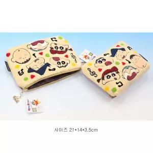 짱구와 친구들 타올 자수 파우치