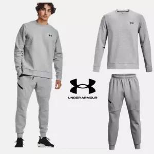 언더아머 남성 부드러운 플리스 맨투맨 조거 팬츠 트레이닝복 세트 1688-9808-011 364933