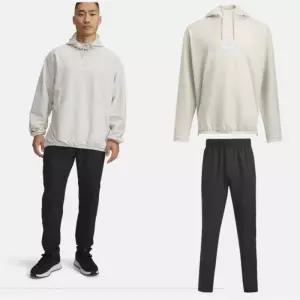 언더아머 남성 스포츠 후드 티셔츠 바람막이 팬츠 트레이닝복 세트 3864-3861-110 364855