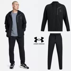 언더아머 남성 스포츠 후드집업 바람막이 팬츠 런닝 트레이닝복 세트 8014-8017-001 364818