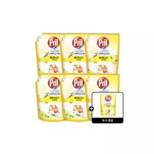 프릴 베이킹소다 퓨어레몬 1L x6개 고농축 1종 주방세제 +증정 2249340 J