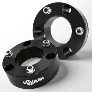 루지아니 2007 2024 실버라도 1500 서스펜션 스페이서 레벨 전면 충격용 2팩 시에라 픽업 5인치 단조 헤비 듀티 레벨링 2WD 알루미늄 스트럿 키트 4WD