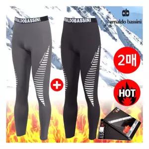 아날도바시니 남자 겨울내복바지 기모9부타이즈 2매 161881