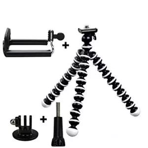 미니 삼각대 고릴라 문어 고프로 히어로 7 6 5 4/휴대용/촬영/캠핑/브이로그/블로그/거치대/앵글조정/셀프