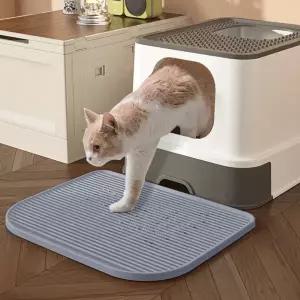 고양이 모래 발판 사막화 배변 화장실 고양이 모래 매트 깔개 고양이발 미끄럼 세척 튀김 용품
