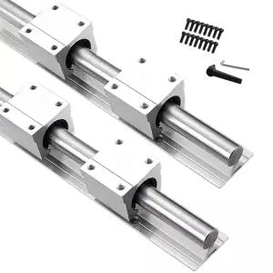 구완지 CNC 부품 2Pcs SBR16-1200mm 선형 레일 + 4Pcs SBR16U 슬라이드 사각형 베어링 블록 16mm 가이드