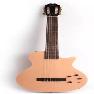 포질 일렉트릭 클래식 기타 나일론 현 여행용 미니 무성 연습 마호가니 바디 넥 로즈우드 프렛보드 긱백