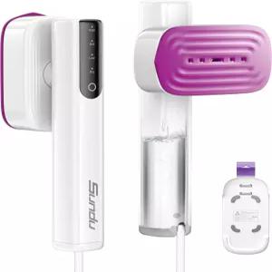 옷용 찜기 2-in-1 여행용 및 다리미 휴대용 의류 15초 고속 난방 1200W 대형 세라믹 열 패널 빠른 주름