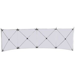 4단 원터치 윈드브레이크 사이드월 스크린 바람막이 이동식 윈드스크린 2 차단 6X1