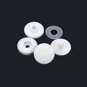 화이트 수지 이불단추 똑딱이 단추