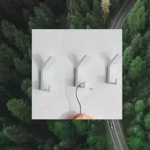 (화이트) 후크 걸이 모자 다용도 열쇠 벽걸이 행거 훅 W9A4F9F