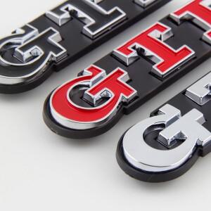 루보식 자동차 전면 그릴 배지 금속 GTI 로고 스티커 VW 폴로 골프 5 6 Passat B3 Scirocco Tiguan Jetta T