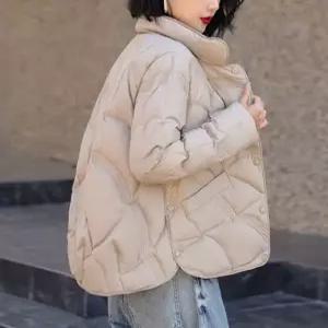 여성 경량패딩 숏패딩 퀼팅점퍼 누빔 점퍼 오리털 덕 다운 얇은 깔깔이