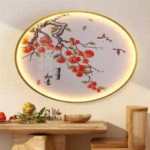 감성 인테리어 액자 빈티지 화분 디자인 꽃병 포인터 감나무를 모티브로 한 풍 벽등으로 침실 거실 식당 현