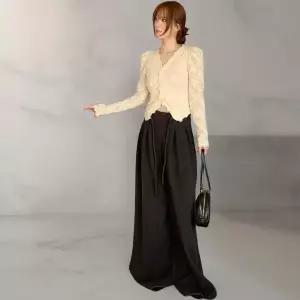 [하프클럽/옷자락]여성시스루레이스간절기봄가을블라우스