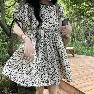 여성 랩원피스 뷔스티에원피스 체크원피스 나시원피스 홀복 여름 플라워패턴