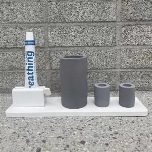 트레이 욕실 다용도 트레이 30CM 받침대 규조토 화이트 쟁반 규조토