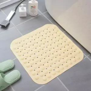 욕실용 미끄깔끔한럼방지 타일 매트 베이지색 욕실 바닥