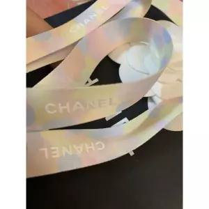 샤넬 리미티드 에디션 오리올폰타넬 리본 멀티컬러 10야드화이트 로고