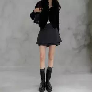 [옷자락]여성 데일리 하이웨이스트 미니 치마바지