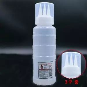 ( )간장병 실리콘패킹 잘라쓰는 3구 뚜껑 소스병 중형 400ml 참기름병 양념통 식초병