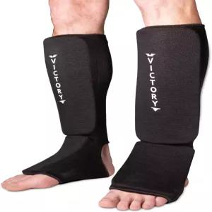 승리 무술 천 신 인스텝 패딩 가드 - 킥복싱 무에타이 스파링 보호 다리 폼 및 (페어)