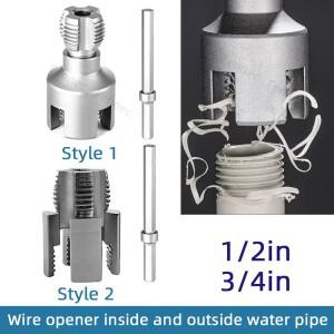 두꺼운 수도관 내부 구멍 와이어 오프너 4/6 업그레이드 탭 다이 및 외부 나사 탭핑 공구