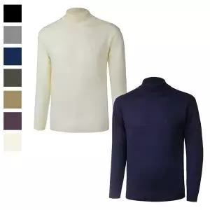 [하프클럽/]남자 국산 고급 울 반폴라 니트 GL-KN-21