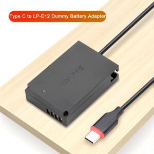 [호환품]C타입 LP-E12 DC 전원 공급 장치 어댑터 캐논 호환 EOS M M2 M10 M50 Mark II SX70HS 커플러 충전