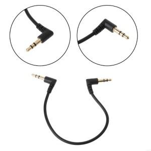 367B 90도 직각 3.5mm 잭 남성 자동차 AUX용 스테레오 오디오 케이블