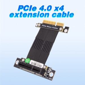 ADT PCI-E 3.0 /4.0 X4 to 연장 케이블 익스프레스 4x 라이저 익스텐더 컨버터 어댑터 캡처 카드 (NVMe SSD