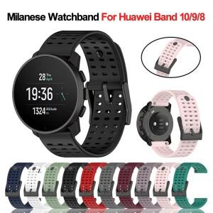 순토 호환 수직 밴드용 실리콘 시계 스트랩 스포츠 Repalcement 손목 for 9 Peak Pro/순토 호환5 Belt