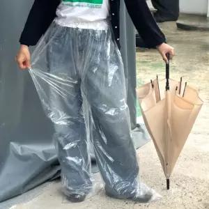일회용 신발 방수커버 비닐바지 우비바지 일회용우비 비닐바지 여행용우비
