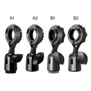 마이크 스탠드 클립 범용 홀더 용 조절 식 회전 클램프 휴대용 사운드 비디오 액세서리