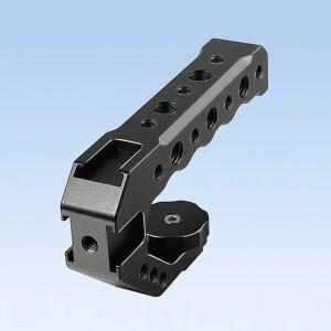 [호환품]카메라 케이지 탑 핸들 (3/8인치 ARRI 위치 지정 핀 포함 1/4인치 및 나사 구멍 포함) DSLR 비디오