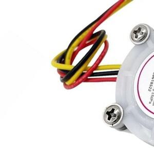 1개 물/커피 유량 센서 0.3 6L/분 스위치 및 카운터 디지털 유량계 DIY 프로젝트용 6mm 호스 연결